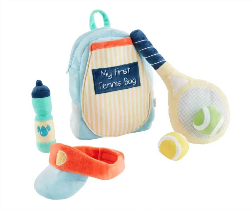 NEW MUDPIE tennis plush set in multicolor